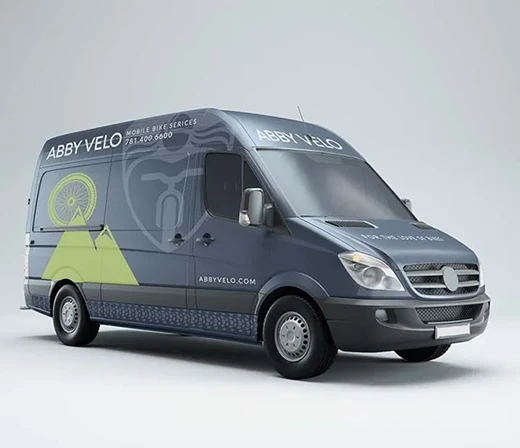 Abby Velo Mobile Bike Services Van Wrap