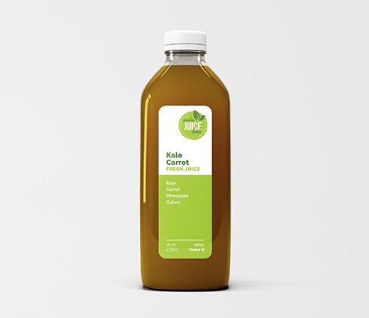 Maha Juice Bar Label Design
